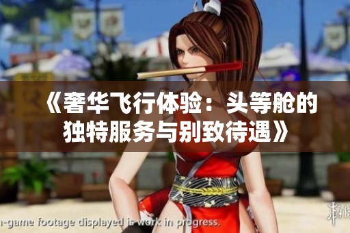 《奢华飞行体验：头等舱的独特服务与别致待遇》