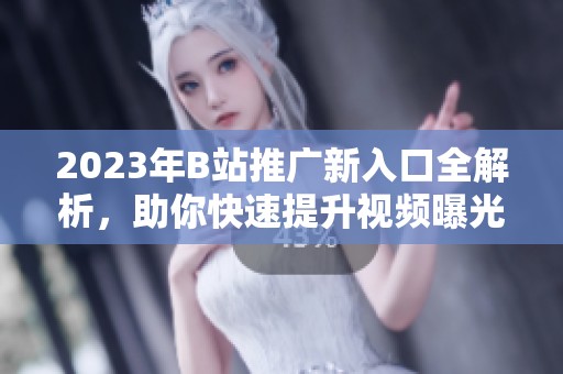 2023年B站推广新入口全解析，助你快速提升视频曝光率