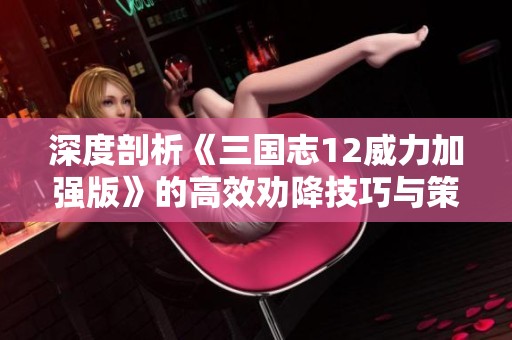 深度剖析《三国志12威力加强版》的高效劝降技巧与策略应用