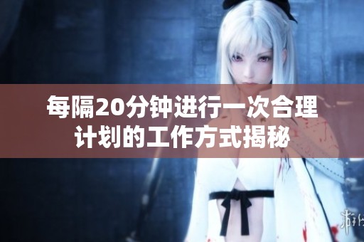 每隔20分钟进行一次合理计划的工作方式揭秘