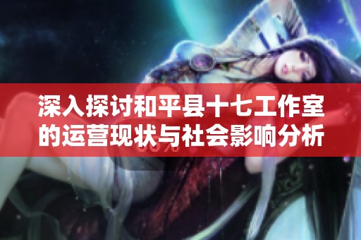 深入探讨和平县十七工作室的运营现状与社会影响分析