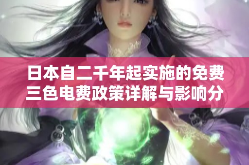 日本自二千年起实施的免费三色电费政策详解与影响分析