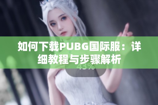 如何下载PUBG国际服：详细教程与步骤解析