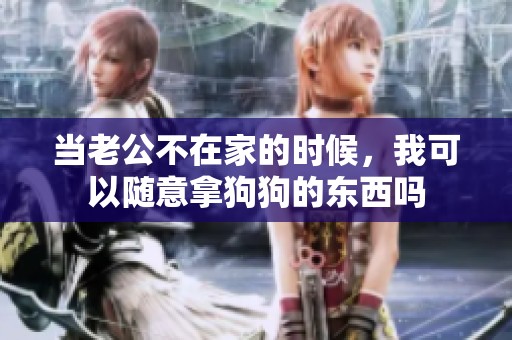 当老公不在家的时候，我可以随意拿狗狗的东西吗