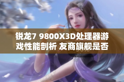 锐龙7 9800X3D处理器游戏性能剖析 友商旗舰是否退居二线