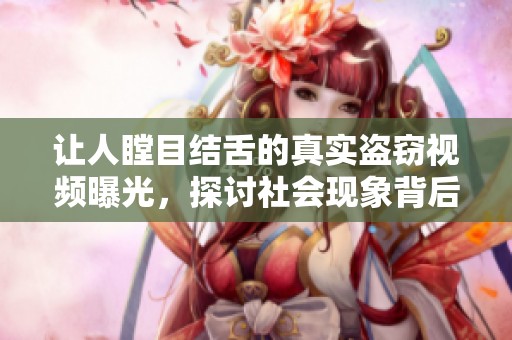 让人瞠目结舌的真实盗窃视频曝光，探讨社会现象背后的原因