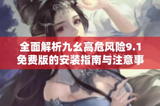 全面解析九幺高危风险9.1免费版的安装指南与注意事项