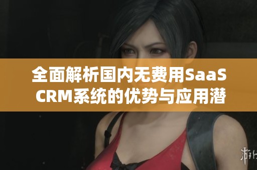 全面解析国内无费用SaaS CRM系统的优势与应用潜力