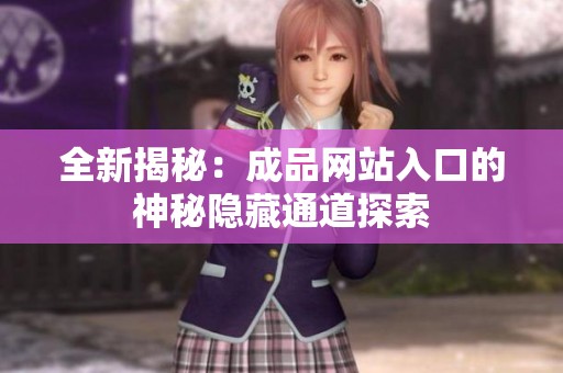 全新揭秘：成品网站入口的神秘隐藏通道探索