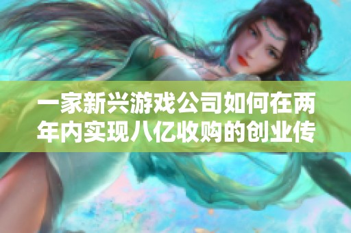 一家新兴游戏公司如何在两年内实现八亿收购的创业传奇