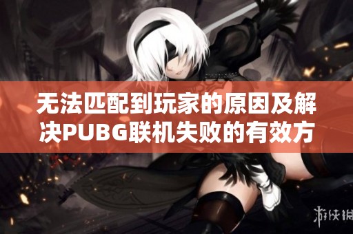 无法匹配到玩家的原因及解决PUBG联机失败的有效方案