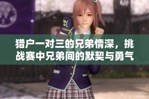 猎户一对三的兄弟情深，挑战赛中兄弟间的默契与勇气