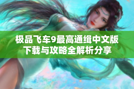 极品飞车9最高通缉中文版下载与攻略全解析分享