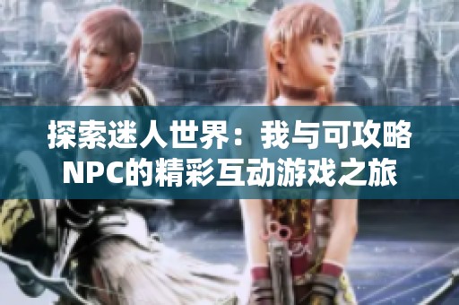 探索迷人世界：我与可攻略NPC的精彩互动游戏之旅