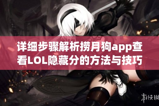 详细步骤解析捞月狗app查看LOL隐藏分的方法与技巧