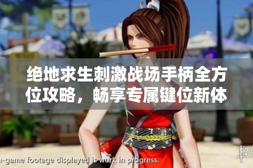 绝地求生刺激战场手柄全方位攻略，畅享专属键位新体验指南