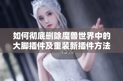 如何彻底删除魔兽世界中的大脚插件及重装新插件方法