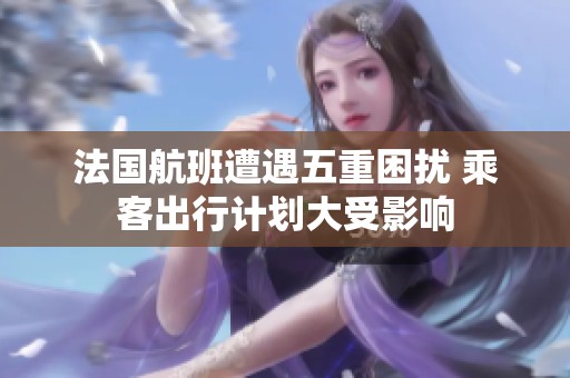 法国航班遭遇五重困扰 乘客出行计划大受影响