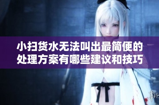 小扫货水无法叫出最简便的处理方案有哪些建议和技巧