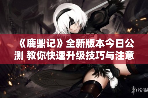 《鹿鼎记》全新版本今日公测 教你快速升级技巧与注意事项