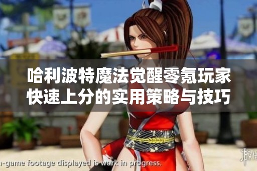 哈利波特魔法觉醒零氪玩家快速上分的实用策略与技巧分享
