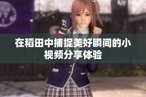 在稻田中捕捉美好瞬间的小视频分享体验