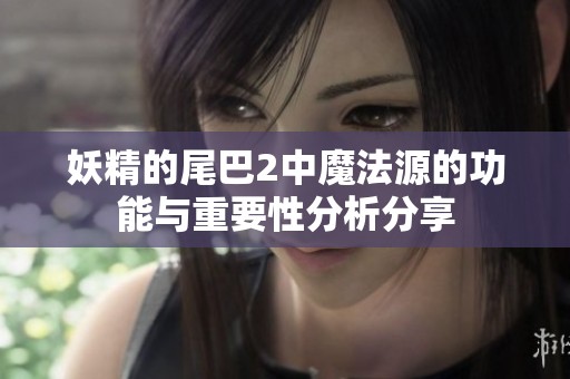 妖精的尾巴2中魔法源的功能与重要性分析分享