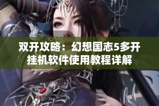 双开攻略：幻想国志5多开挂机软件使用教程详解