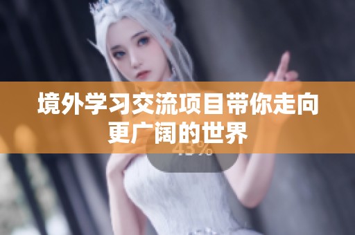 境外学习交流项目带你走向更广阔的世界