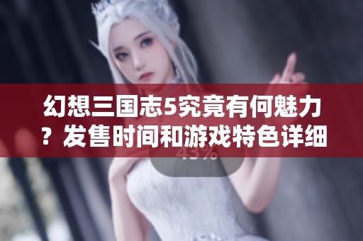 幻想三国志5究竟有何魅力？发售时间和游戏特色详细解析
