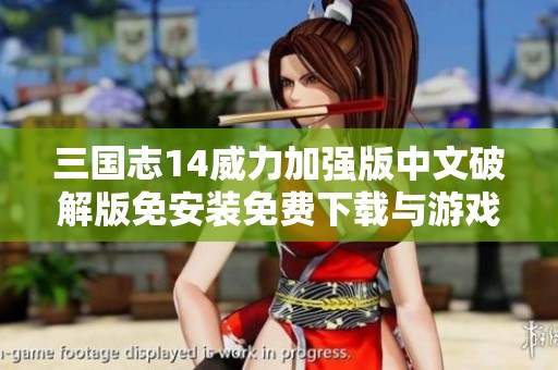 三国志14威力加强版中文破解版免安装免费下载与游戏攻略分享