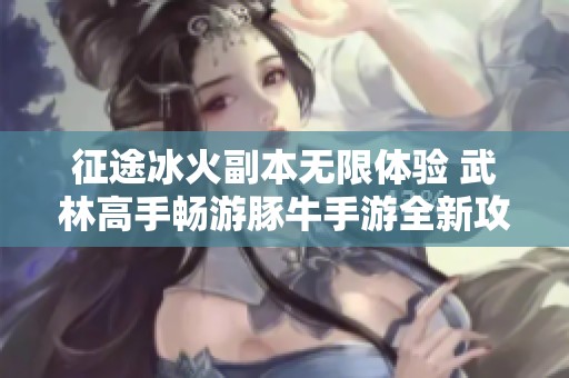征途冰火副本无限体验 武林高手畅游豚牛手游全新攻略揭秘