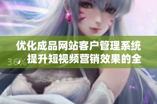 优化成品网站客户管理系统，提升短视频营销效果的全新方案
