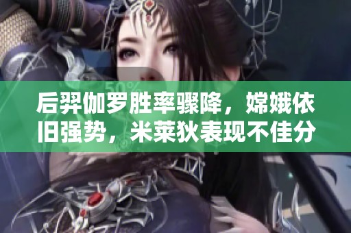 后羿伽罗胜率骤降，嫦娥依旧强势，米莱狄表现不佳分析