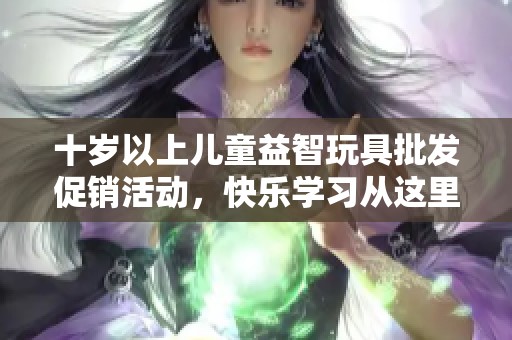 十岁以上儿童益智玩具批发促销活动，快乐学习从这里开始