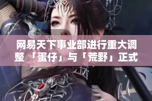网易天下事业部进行重大调整 「蛋仔」与「荒野」正式独立运营