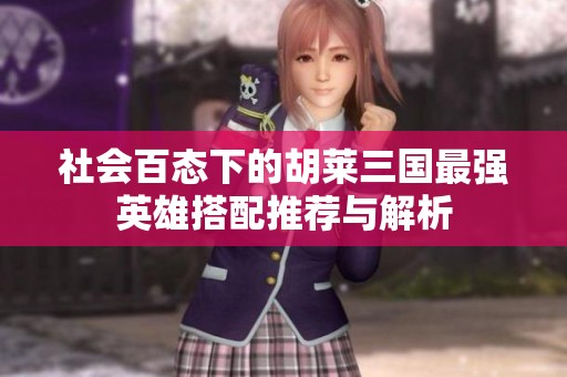 社会百态下的胡莱三国最强英雄搭配推荐与解析