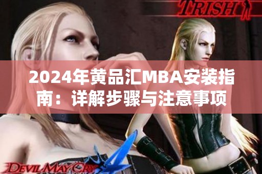 2024年黄品汇MBA安装指南：详解步骤与注意事项