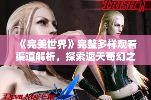 《完美世界》完整多样观看渠道解析，探索遮天奇幻之旅