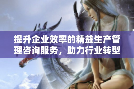 提升企业效率的精益生产管理咨询服务，助力行业转型升级